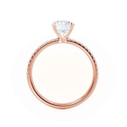 1.2 CT Radiant Pave Lab Grown Diamond Engagement Ring